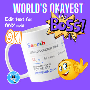 Mug MEILLEUR PATRON DU MONDE Drôle Premier Résultat de