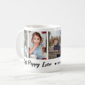 Mug Meilleur Pavot Jamais Petits-Enfants 5 Photo Colla (Devant gauche)