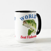 Mug Meilleur pêcheur du monde (Devant droit)