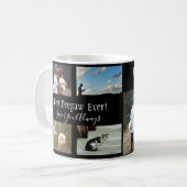 Mug Meilleur Peepaw Jamais Photo Collage noir blanc (Devant gauche)