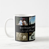 Mug Meilleur Peepaw Jamais Photo Collage noir blanc (Gauche)