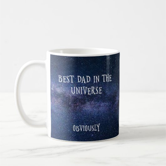 Mug Meilleur père dans la boue de l'univers (Gauche)