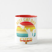 Mug Meilleur père de chat jamais (Centre)