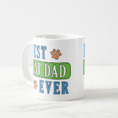 Mug Meilleur père de chat jamais (Devant gauche)