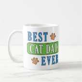 Mug Meilleur père de chat jamais (Gauche)