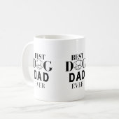 Mug Meilleur père de chien jamais (Devant gauche)