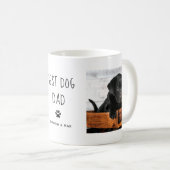 Mug Meilleur père de chien | Texte manuscrit de deux p (Devant droit)
