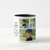 Mug Meilleur père de Fête des pères 5 Collage photo (Centre)