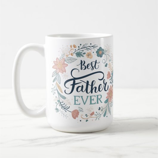 Mug meilleur père du monde, citations adorables (Gauche)