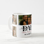 Mug Meilleur Père du Monde Collage Photo Personnalisé (Devant gauche)