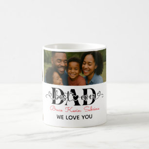 Mug Meilleur Père du Monde Collage Photo Personnalisé