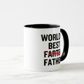 Mug Meilleur Père Farter du monde drôle (Devant droit)