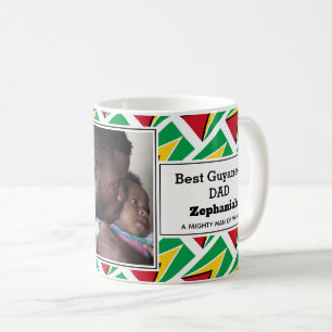 Mug MEILLEUR PÈRE GUYANEEN Drapeau Guyanais Photo Pers