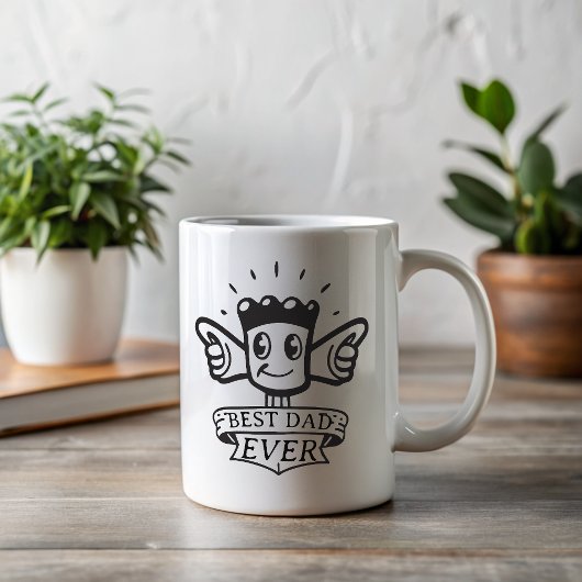 Mug Meilleur Père Jamais Des Pouces Drôle