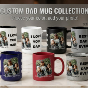 MUG MEILLEUR PÈRE JAMAIS IMAGE & TEXTE PERSONNALISÉS