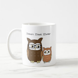 Mug Meilleur père Jamais muette Chevêche Père et en