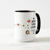 Mug Meilleur Père Jamais - Toujours Gratte, Papa (Devant droit)