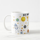 Mug Meilleur Père Personnalisé Dans L'Univers (Gauche)