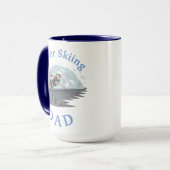 Mug Meilleur "PÈRE Ski Nautique" Jamais! Café du père (Devant gauche)