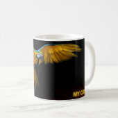 Mug Meilleur perroquet design (Psittaciformes) Avec un (Devant droit)