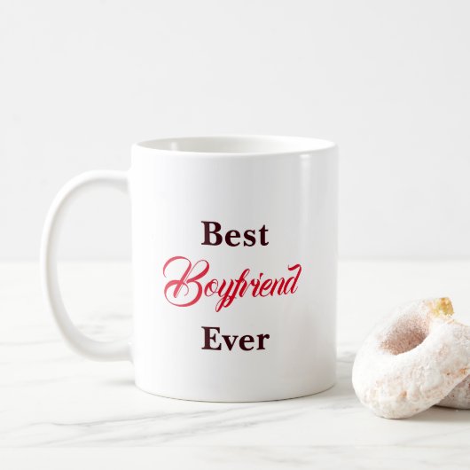 Mug Meilleur Petit Ami Ever (Avec donut)