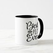 Mug Meilleur pilote jamais (Devant droit)