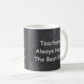 Mug Meilleur plan des enseignants Chalkboard Design Id (Devant droit)