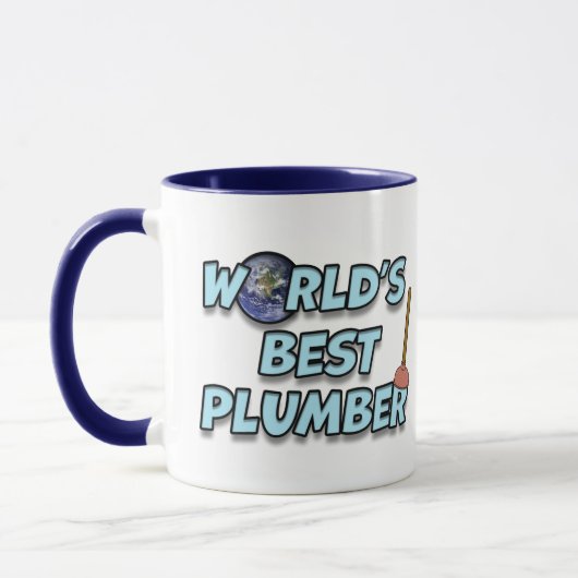 Mug Meilleur plombier du monde (Gauche)