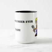 Mug Meilleur plombier jamais Musique (Centre)