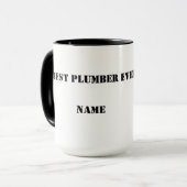 Mug Meilleur plombier jamais Musique (Devant gauche)