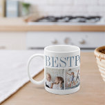 Mug Meilleur Pop Ever 4 photo Collage grand-père<br><div class="desc">Créez un doux souvenir pour un grand-père bien-aimé cette Fête des pères ou la Journée des grands-parents avec ce design simple qui comprend quatre de vos photos préférées. "Best Pop Ever" apparaît en haut dans les tons bleus.</div>
