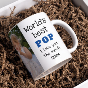 Mug Meilleur Pop Love You Plus Grand-Enfant Photo