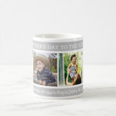 Mug Meilleur Poppy Happy Fête des pères 4 Photo Collag (Centre)