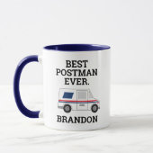 Mug Meilleur Postman Ever Mail Truck Personal Mailer (Gauche)