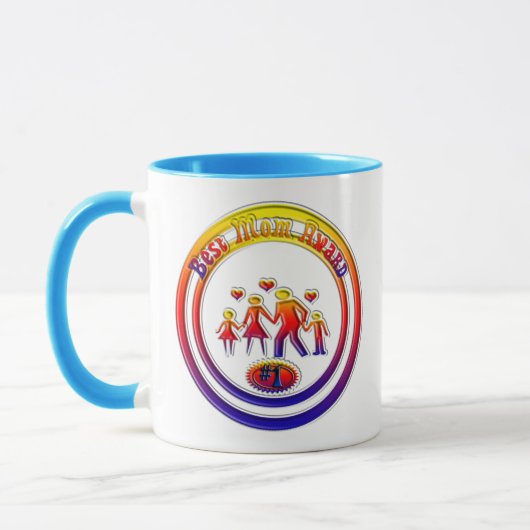 Mug Meilleur prix de maman Rainbow Family (Gauche)