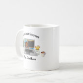 Mug Meilleur Prof Virtuel | Apprentissage à Distance (Devant gauche)