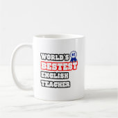 Mug Meilleur professeur d'anglais au monde (Gauche)