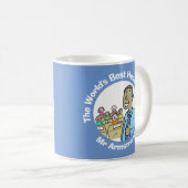 Mug Meilleur professeur de chef masculin au monde (Devant droit)