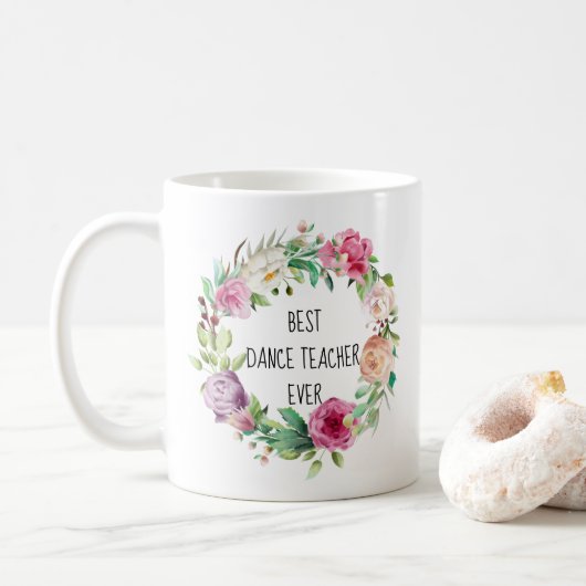 Mug Meilleur professeur de danse jamais un Merci de ge (Avec donut)