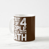Mug Meilleur professeur de mathématiques Art Hommes fe (Devant gauche)