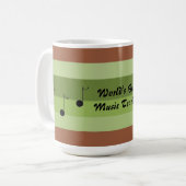 Mug Meilleur professeur de musique du monde (Devant gauche)