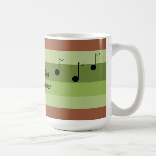 Mug Meilleur professeur de musique du monde (Droite)