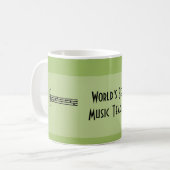 Mug Meilleur professeur de musique du monde (Devant gauche)