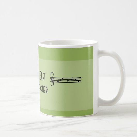 Mug Meilleur professeur de musique du monde (Droite)