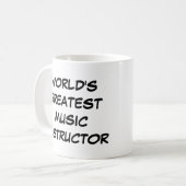 Mug "Meilleur professeur de musique du monde" (Devant gauche)