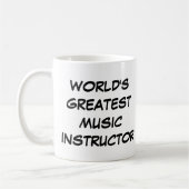 Mug "Meilleur professeur de musique du monde" (Gauche)