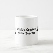 Mug Meilleur professeur de musique du monde (Centre)