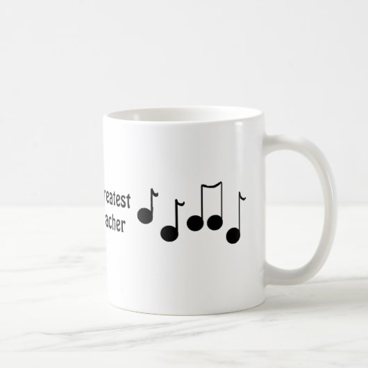 Mug Meilleur professeur de musique du monde (Droite)