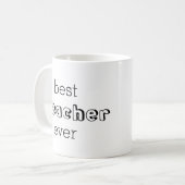 Mug Meilleur professeur de musiques cadeaux (Devant gauche)