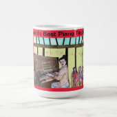 Mug Meilleur professeur de piano au monde ! (Centre)